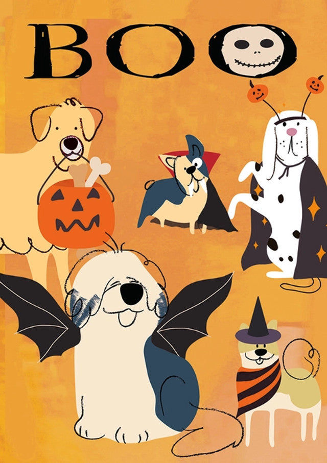 Boo Dog Ghosts Card