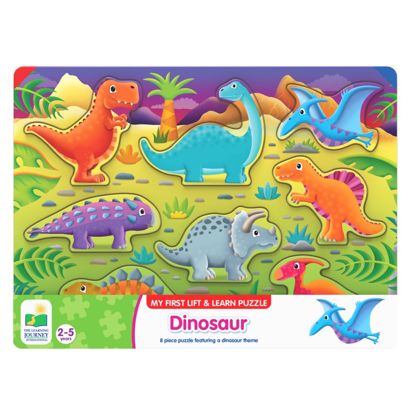Lift and Learn Puzzle: Dinosaur