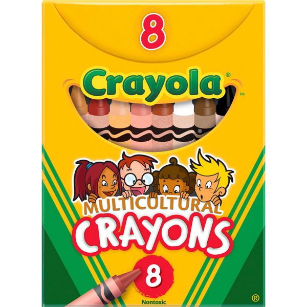 Crayons, Multicultural - 8 ct