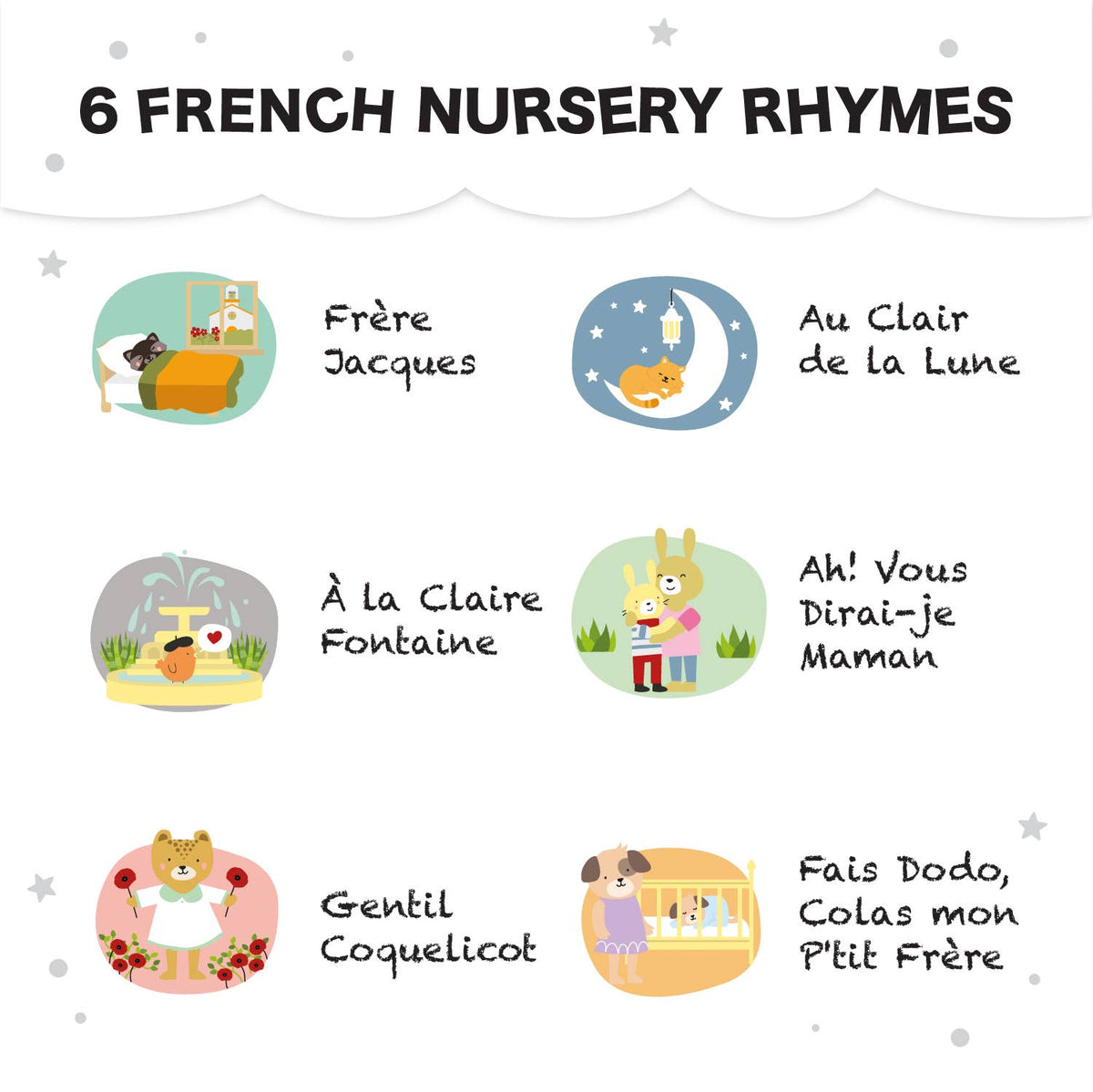 French Nursery Rhymes Board Book