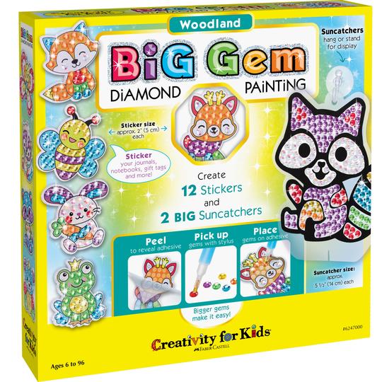 Big Gem Diamond Painting Kit Magical Stickers Paint Number Diamond Art for  Kids