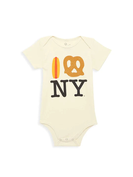 Hot Dog Pretzel I Love New York Onesie