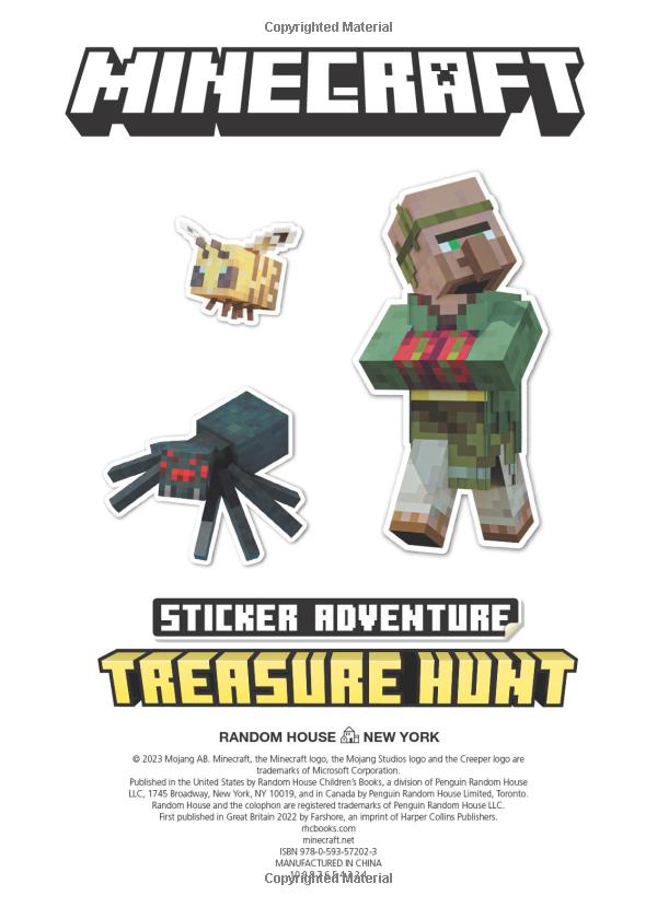Minecraft: Sticker Adventure Treasure Hunt