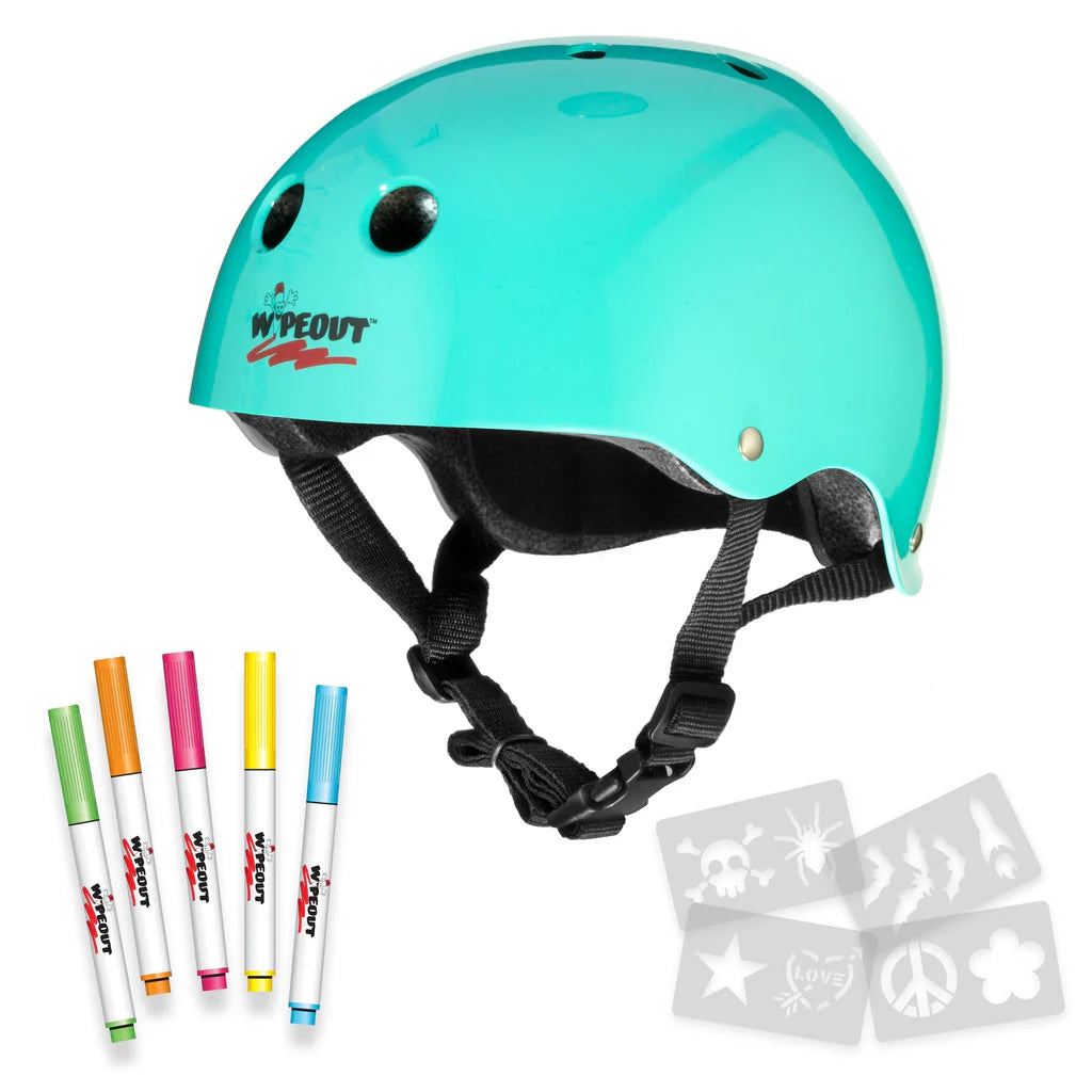 Wipeout Helmet Teal Youth M