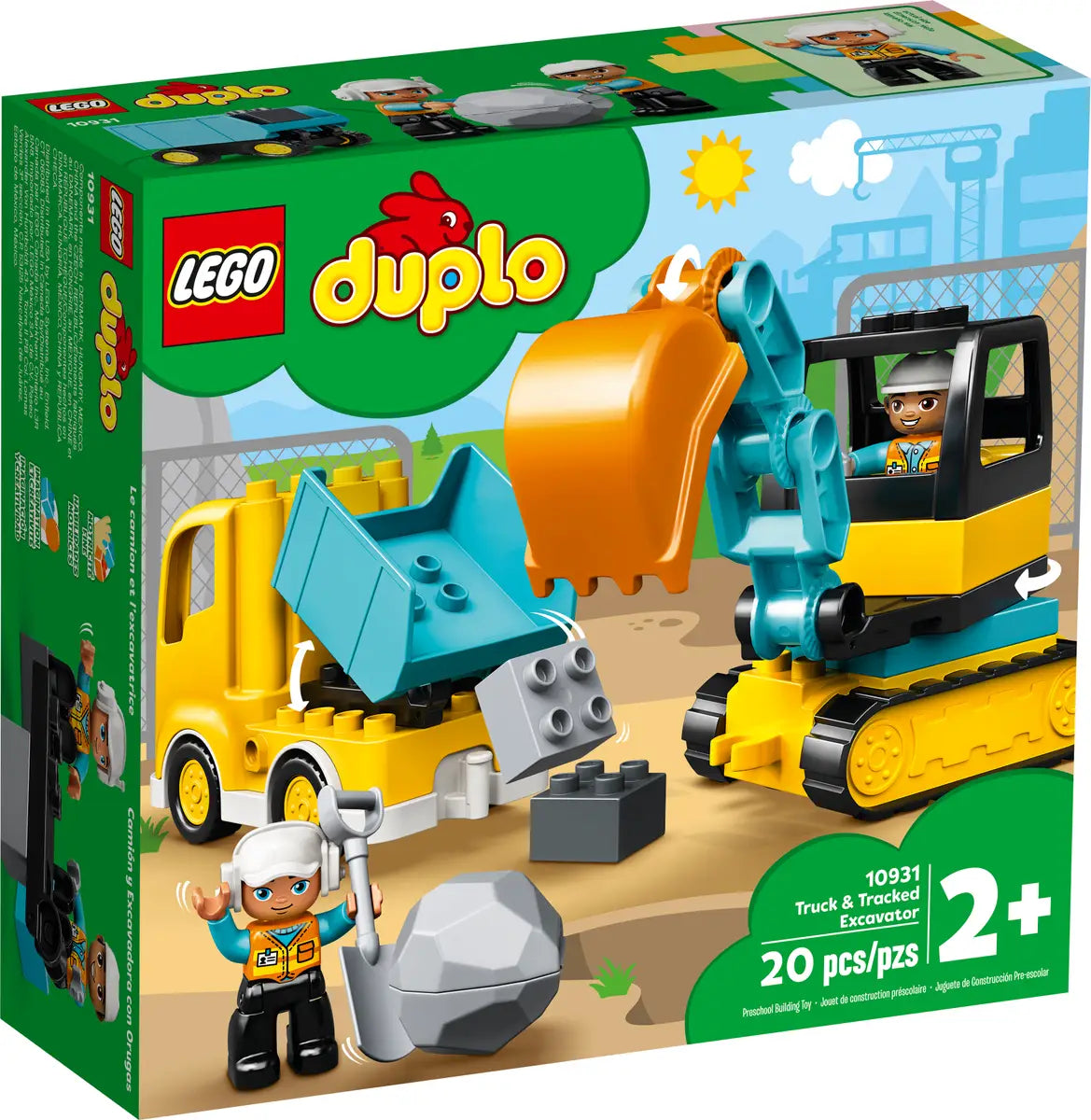 DUPLO 10931: Truck &amp; Tracked Excavator