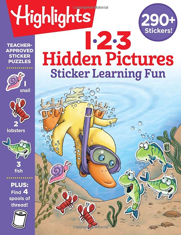 Highlights 123 Hidden Pictures Learning Fun