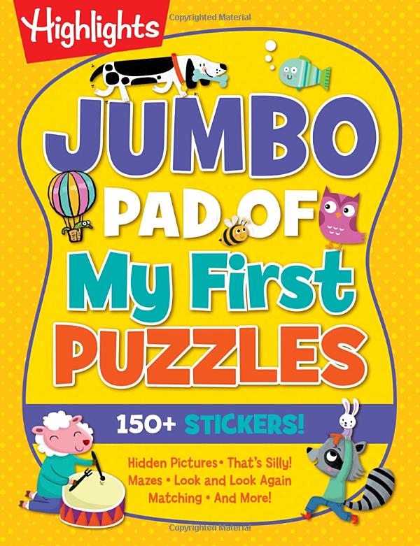 Highlights Jumbo Pad of My First Puzzles