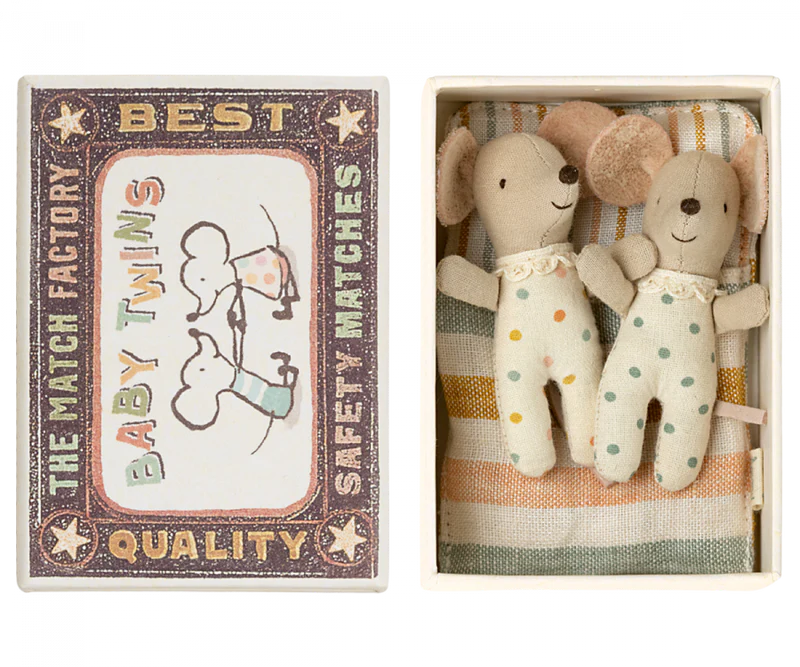 Twin Baby Mice in Box