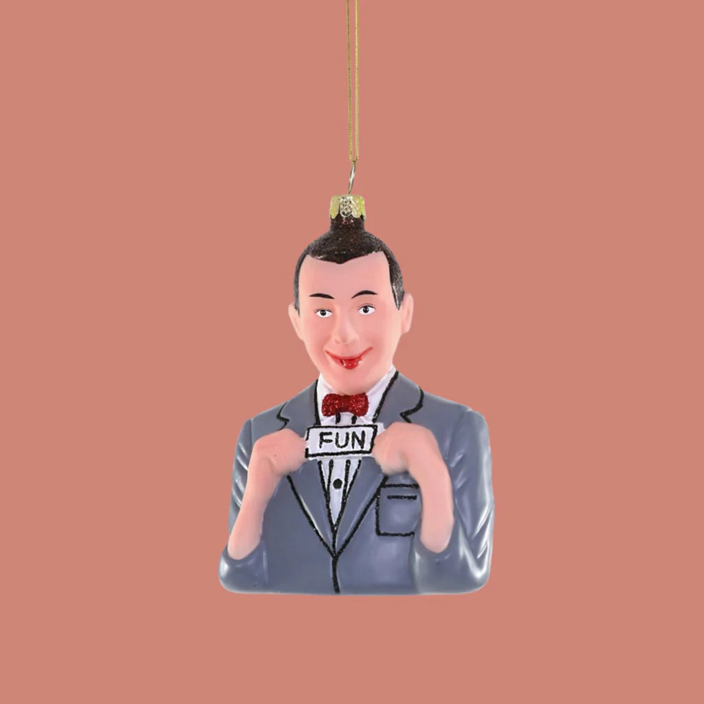 Pee Wee Herman Glass Ornament