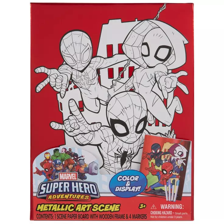 Spider-Man Metallic Art Scene