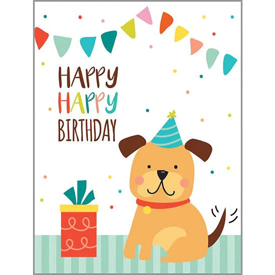 Card Puppy Happy Happy Birthday