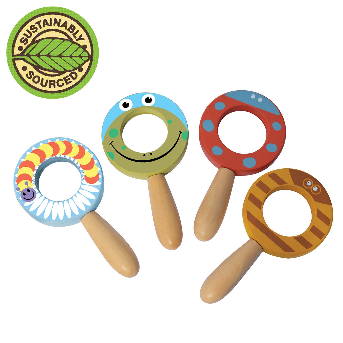 Wooden Magnifying Glass Asst