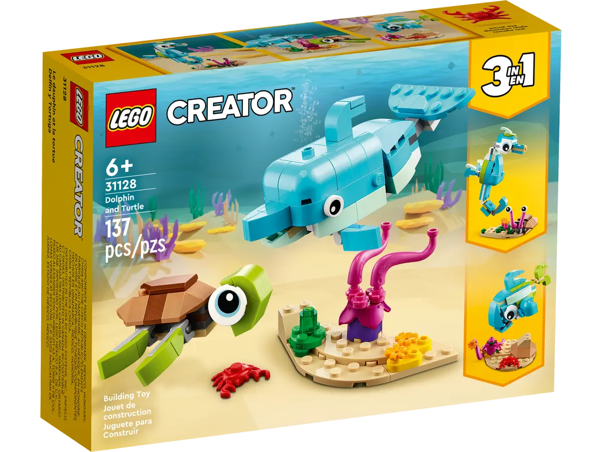 CREATOR 31128: Dolphin and Turtle