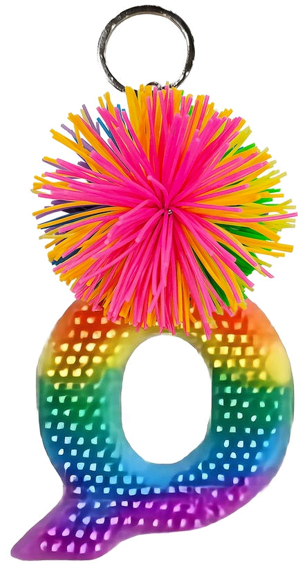 &quot;Q&quot; Cushie Ball Alphabet Keyring