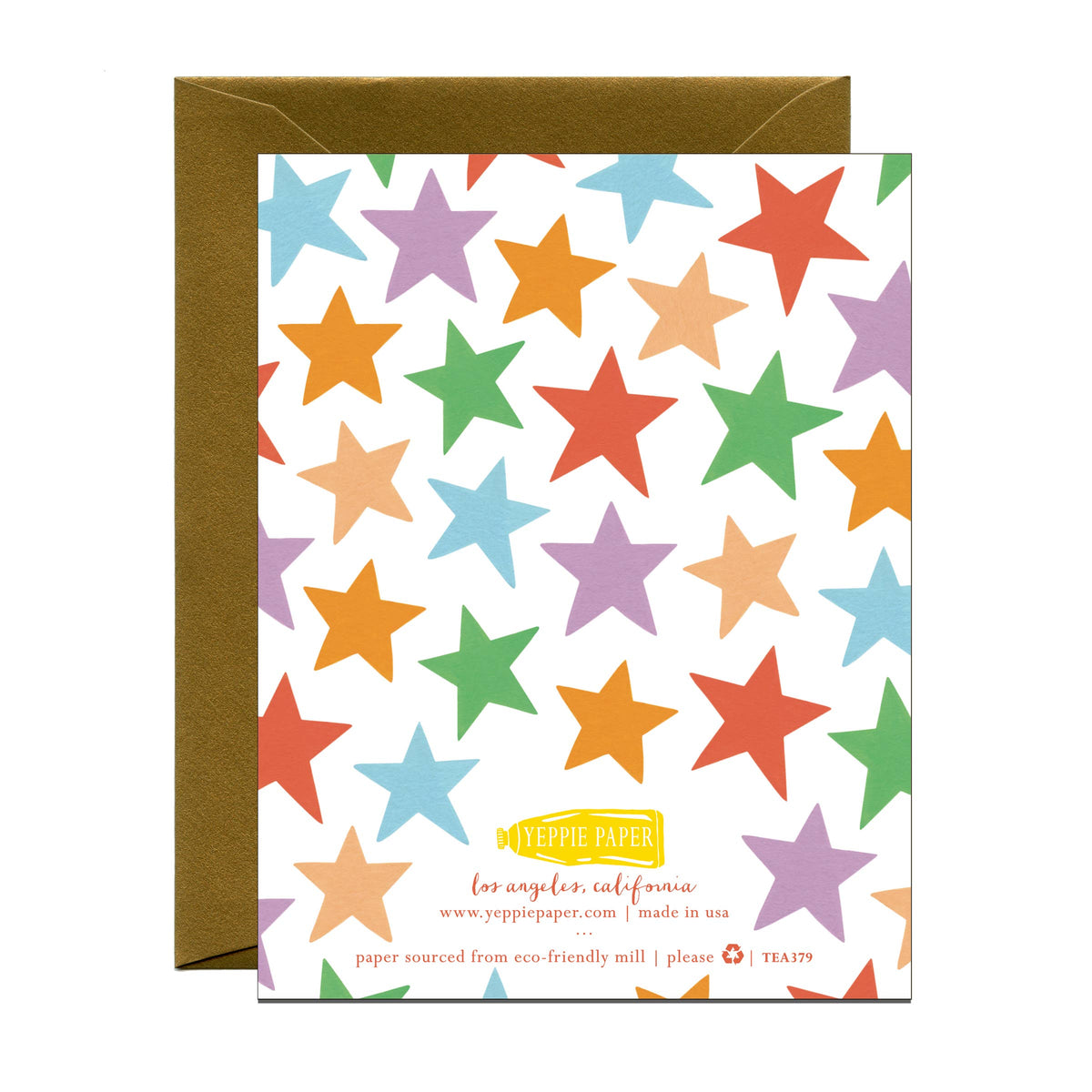Gold Star Teacher Appreciation Card *Foil Stamped*