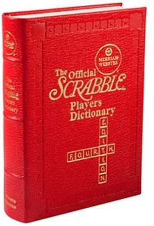 The Official Scrabble Player Dictionary Leather Bound Book