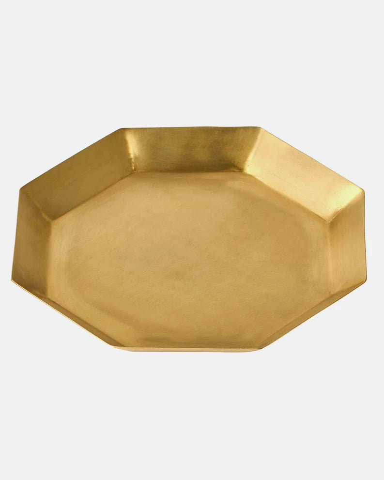 Octagon Brass Plate