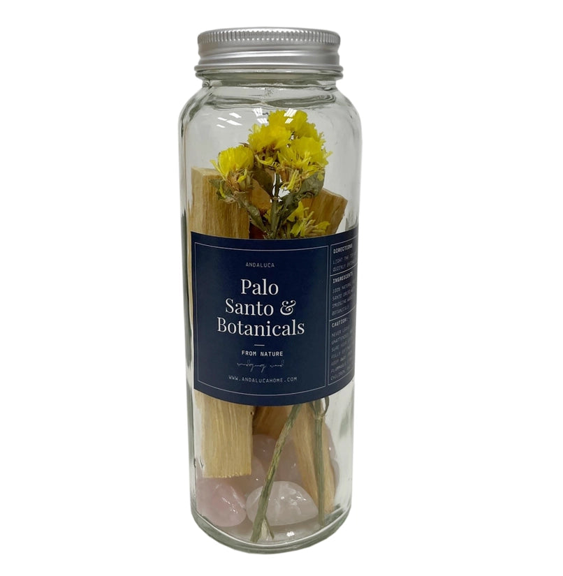Palo Santo &amp; Yellow Flower Smudging Jar Set