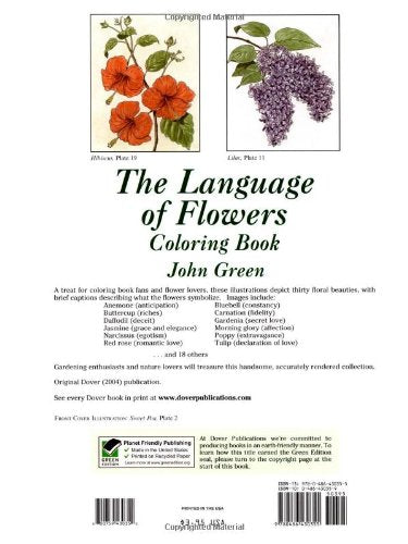 They Language of Flowers Coloring Book