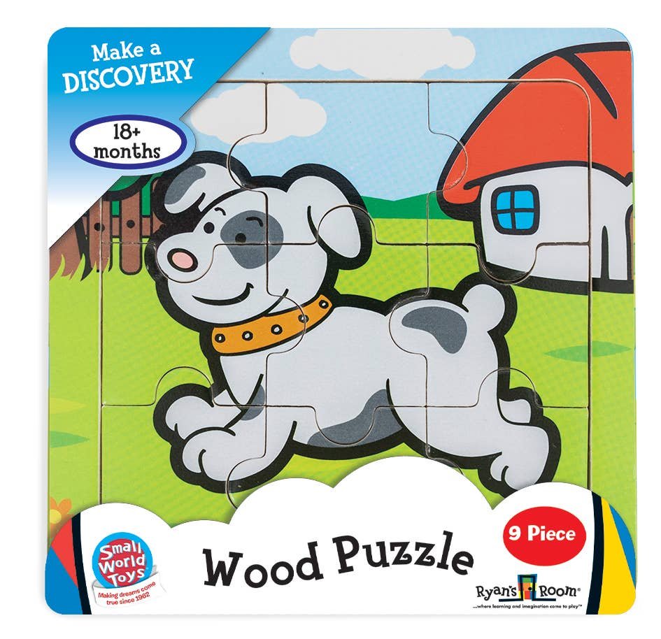 Auggie the Doggy 9 Pc Wood Puzzle