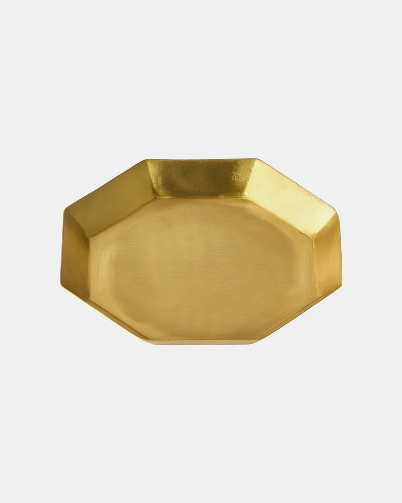 Octagon Brass Plate