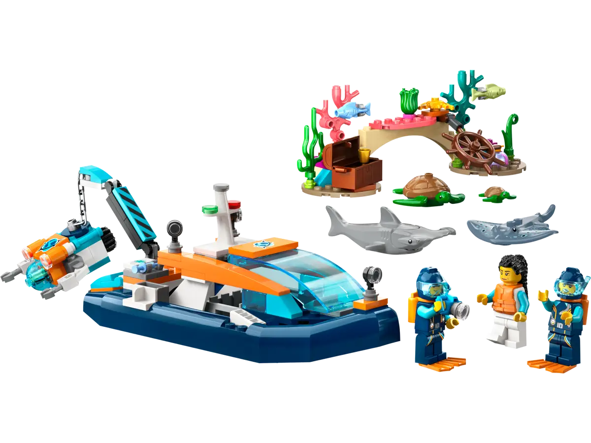 CITY 60377: Explorer Diving Boat