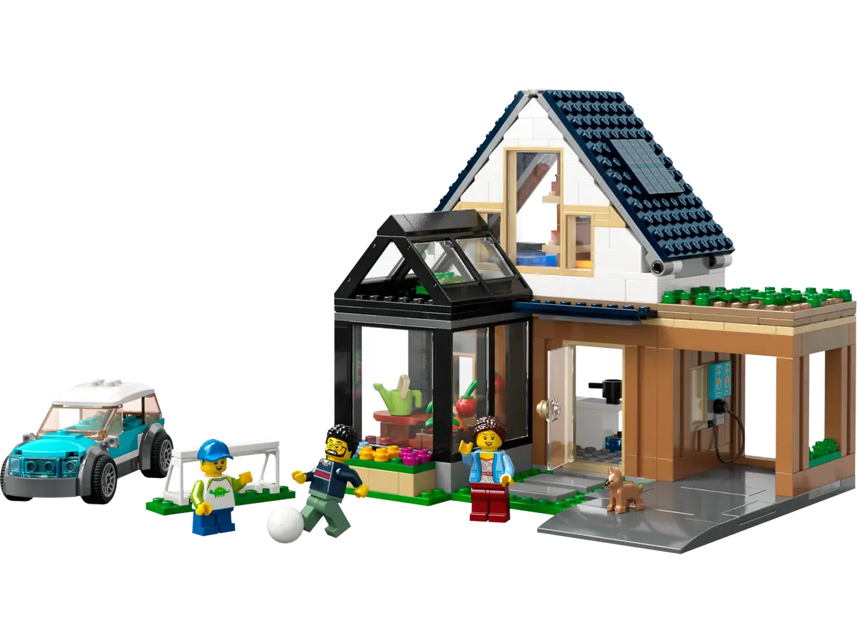 CITY 60398: Family House and Electric Car