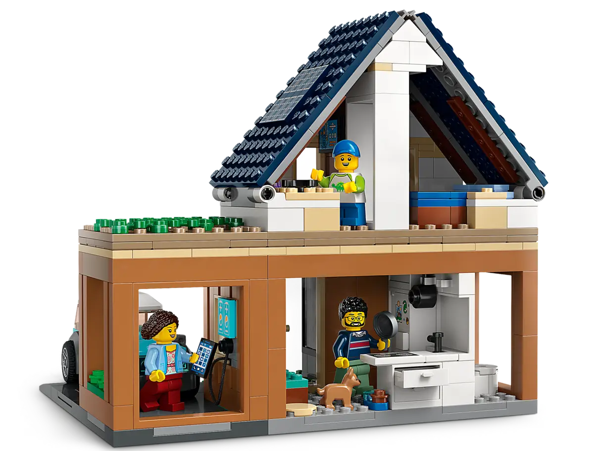 CITY 60398: Family House and Electric Car