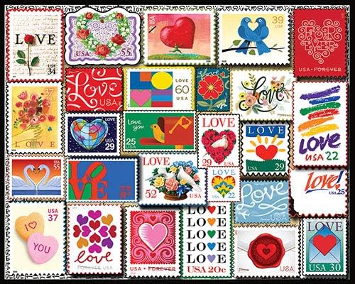 Love Stamps 1000 Piece Puzzle