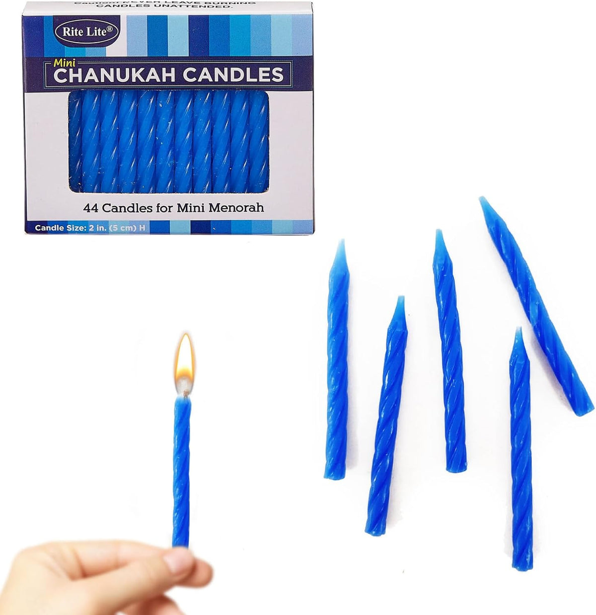 Chanukah Mini Candles 2&quot; - Box of 44