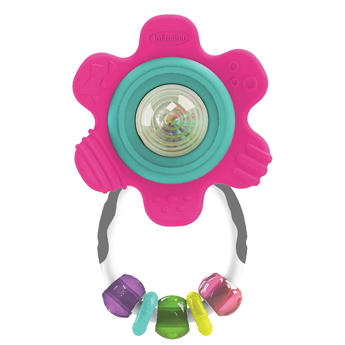 Spin &amp; Teethe Gummy Flower Rattle