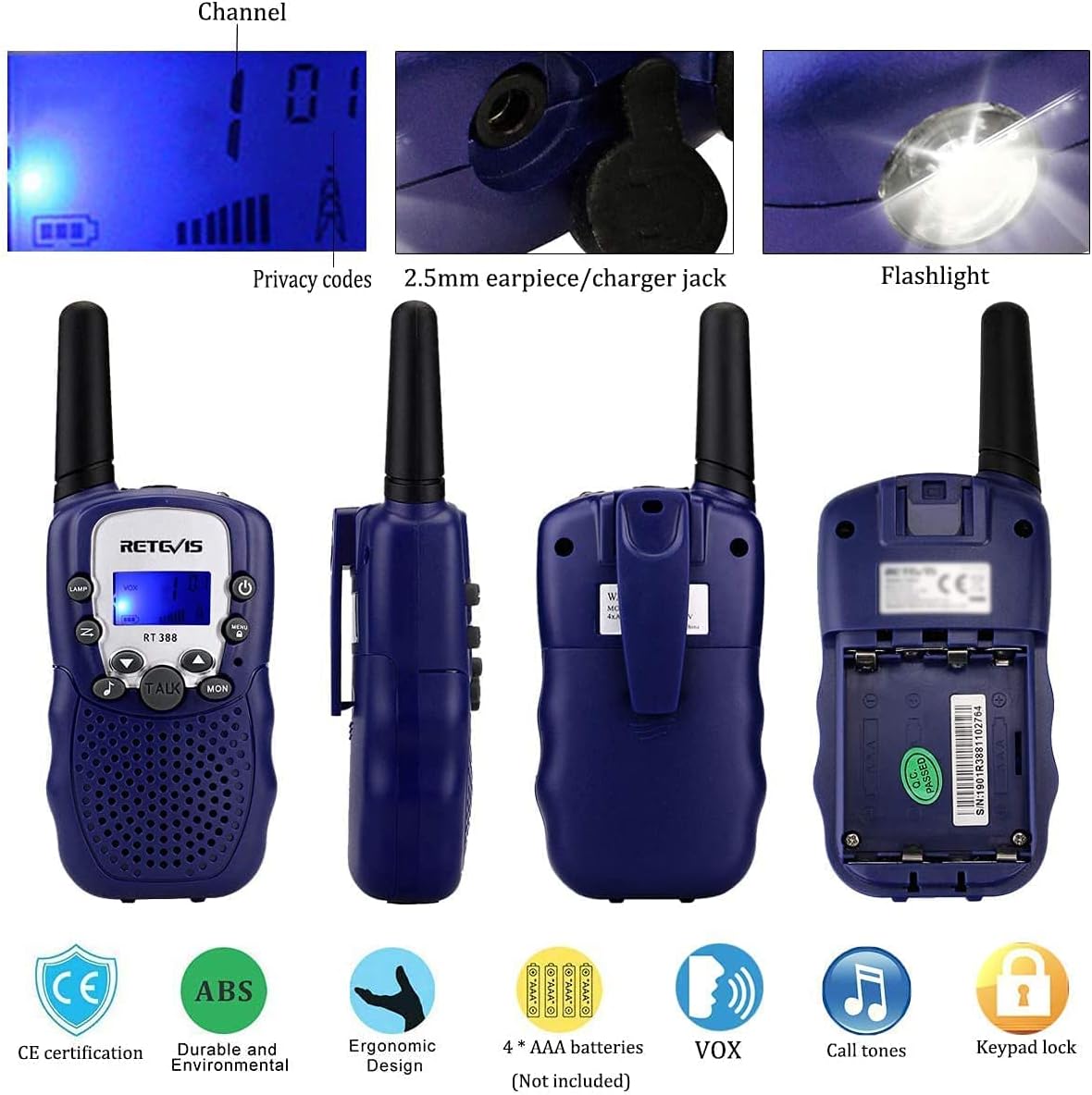 Walkie Talkie Dark Blue