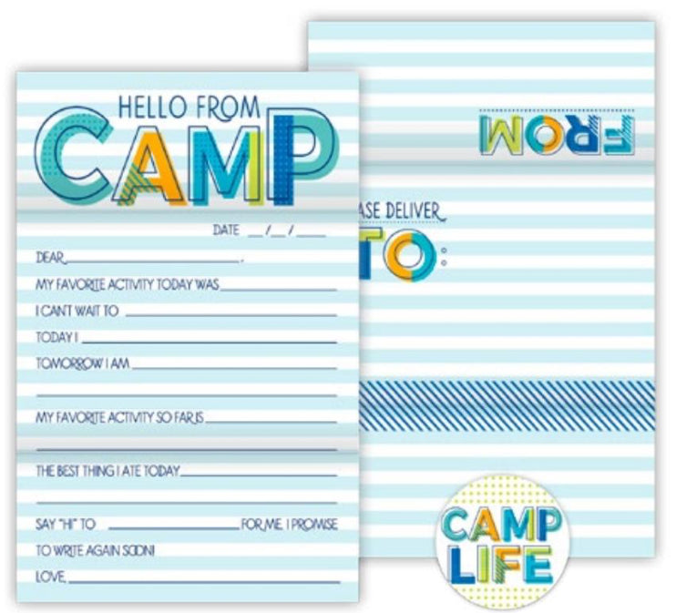 Camp Notecards Fold N&#39; Seal