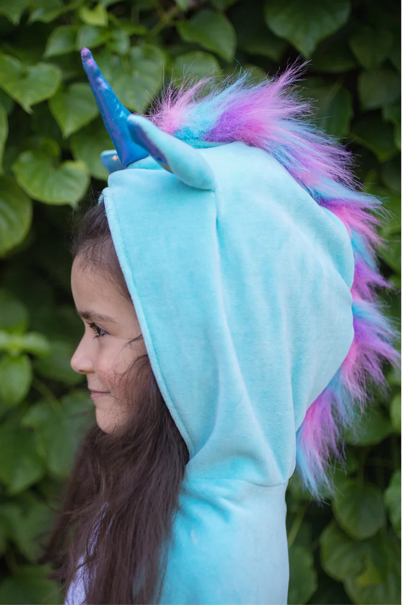 Rainbow Reversible Unicorn Dragon Cape