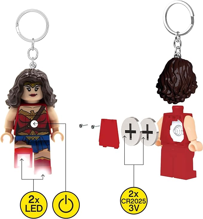 Lego DC Wonder Woman Keychain Light