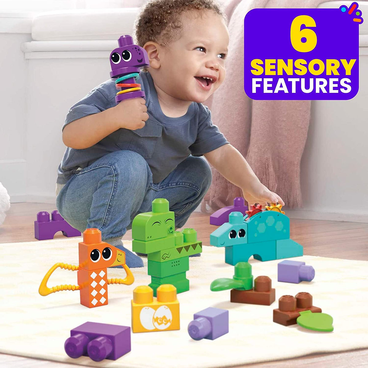 Mega Bloks - Squeak n Chomp Dinos (24 Pieces)