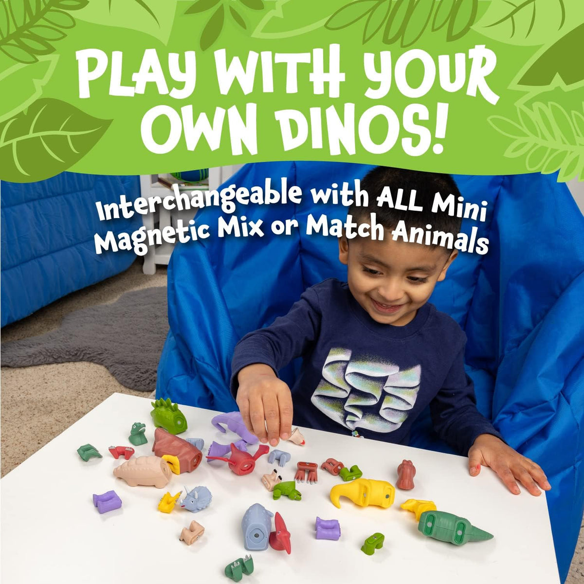 Mini Magnetic Mix Or Match Dinosaurs 1