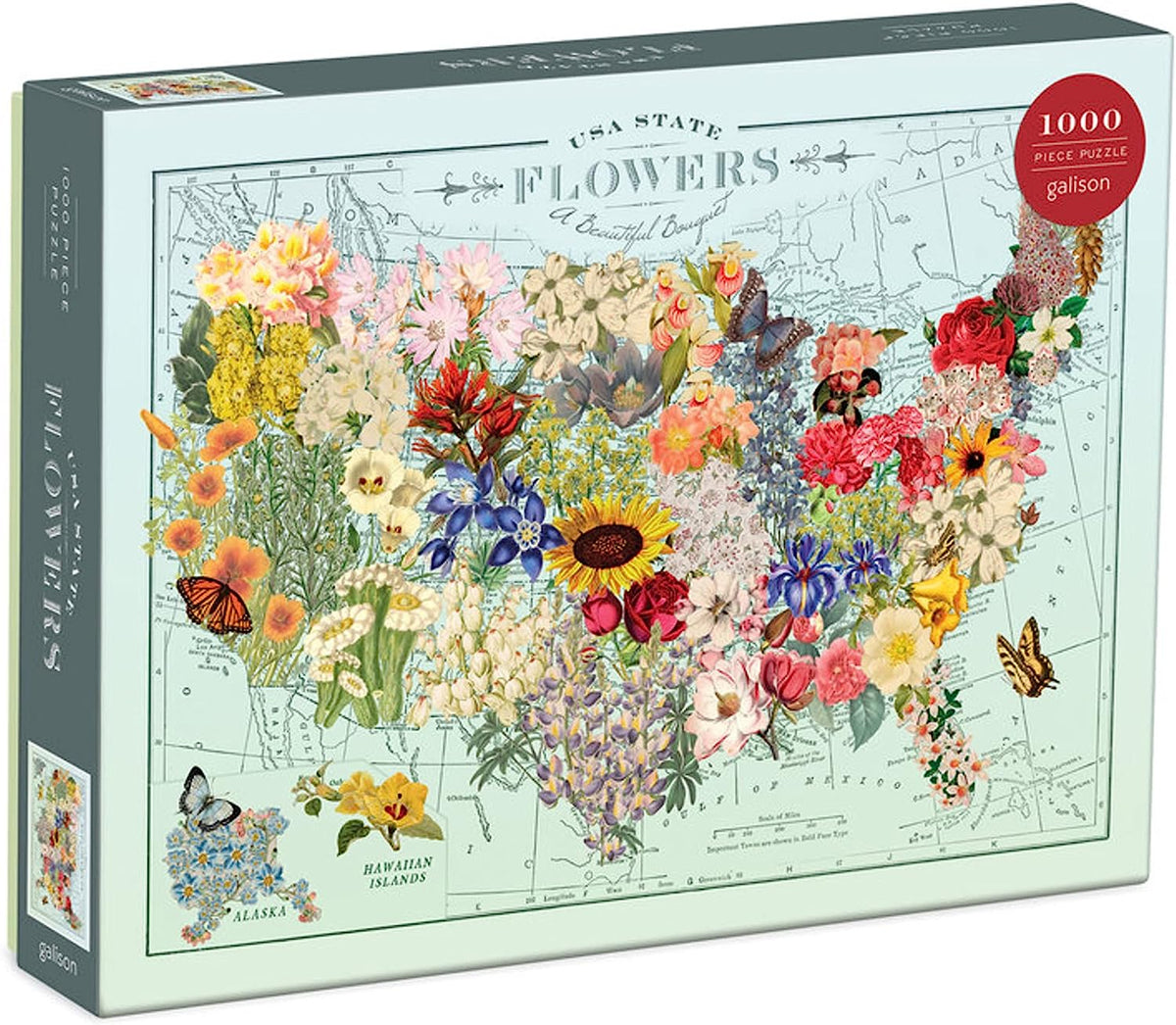 USA Flowers: 1000 pc Puzzle