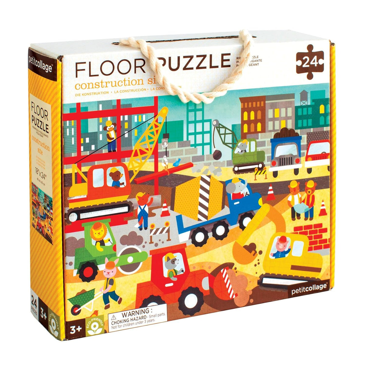 Construction Site Floor Puzzle 24 Pcs