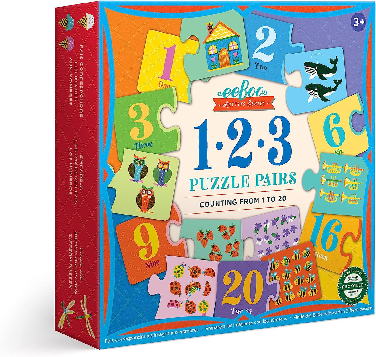 EEBOO 123 PUZZLE PAIRS 1 TO 20