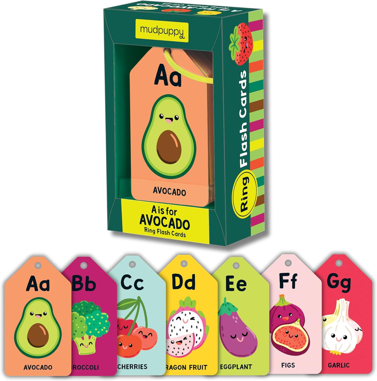 A is for Avocado Ring Flash Cards