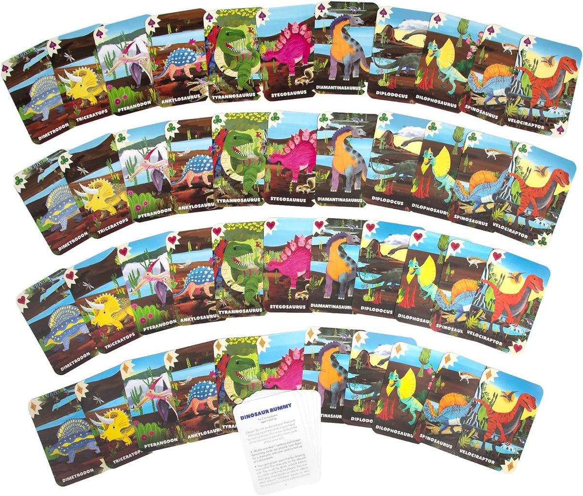 Dinosaur Rummy Playing Cards