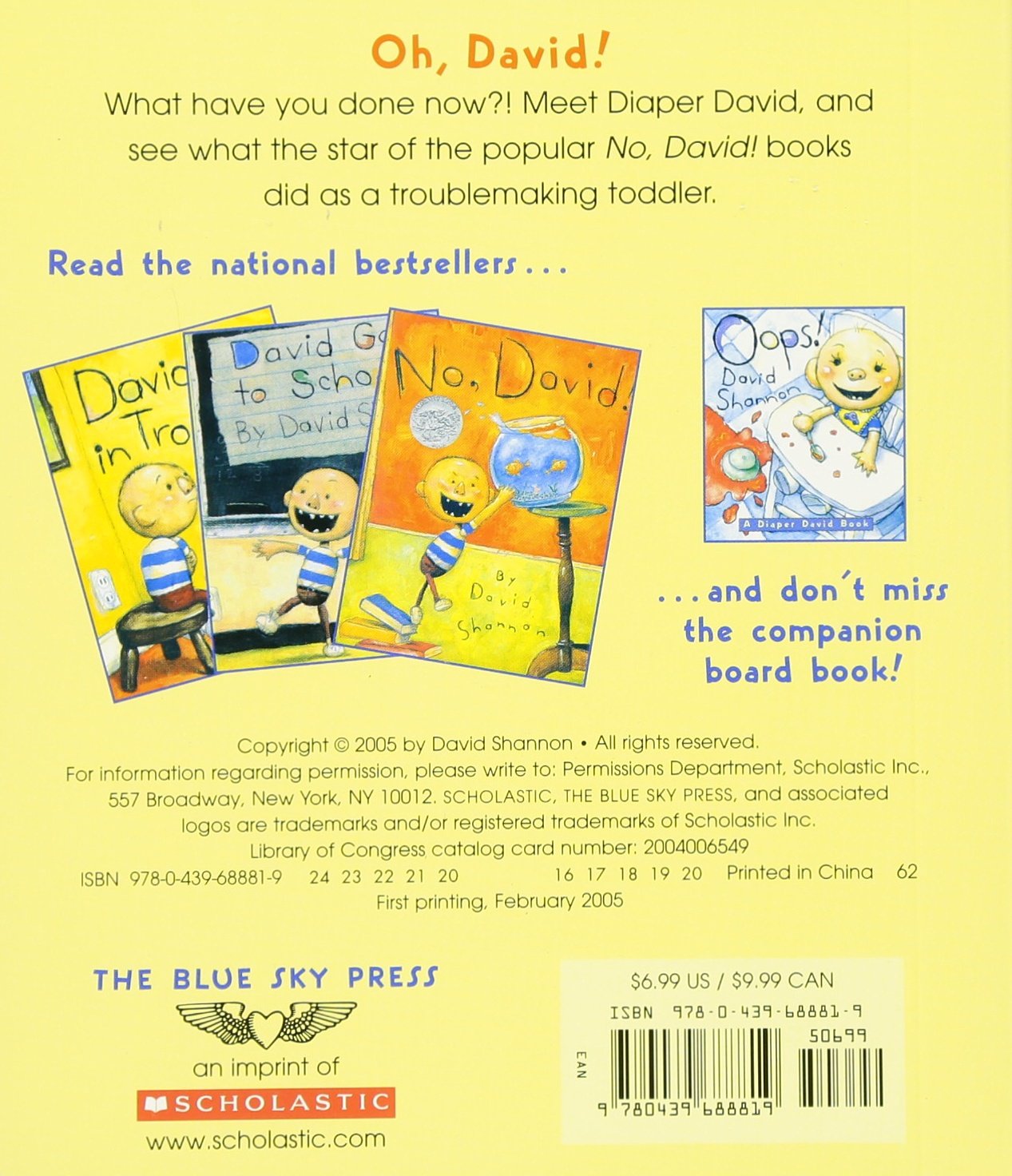 West　David:　Book　Side　Kids　A　Oh,　David　Diaper　Inc