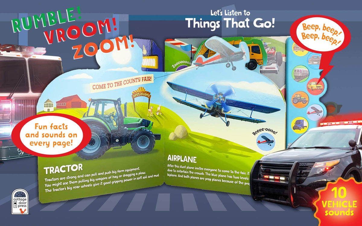 Rumble Vroom Zoom Let’s Listen to Things That Go!