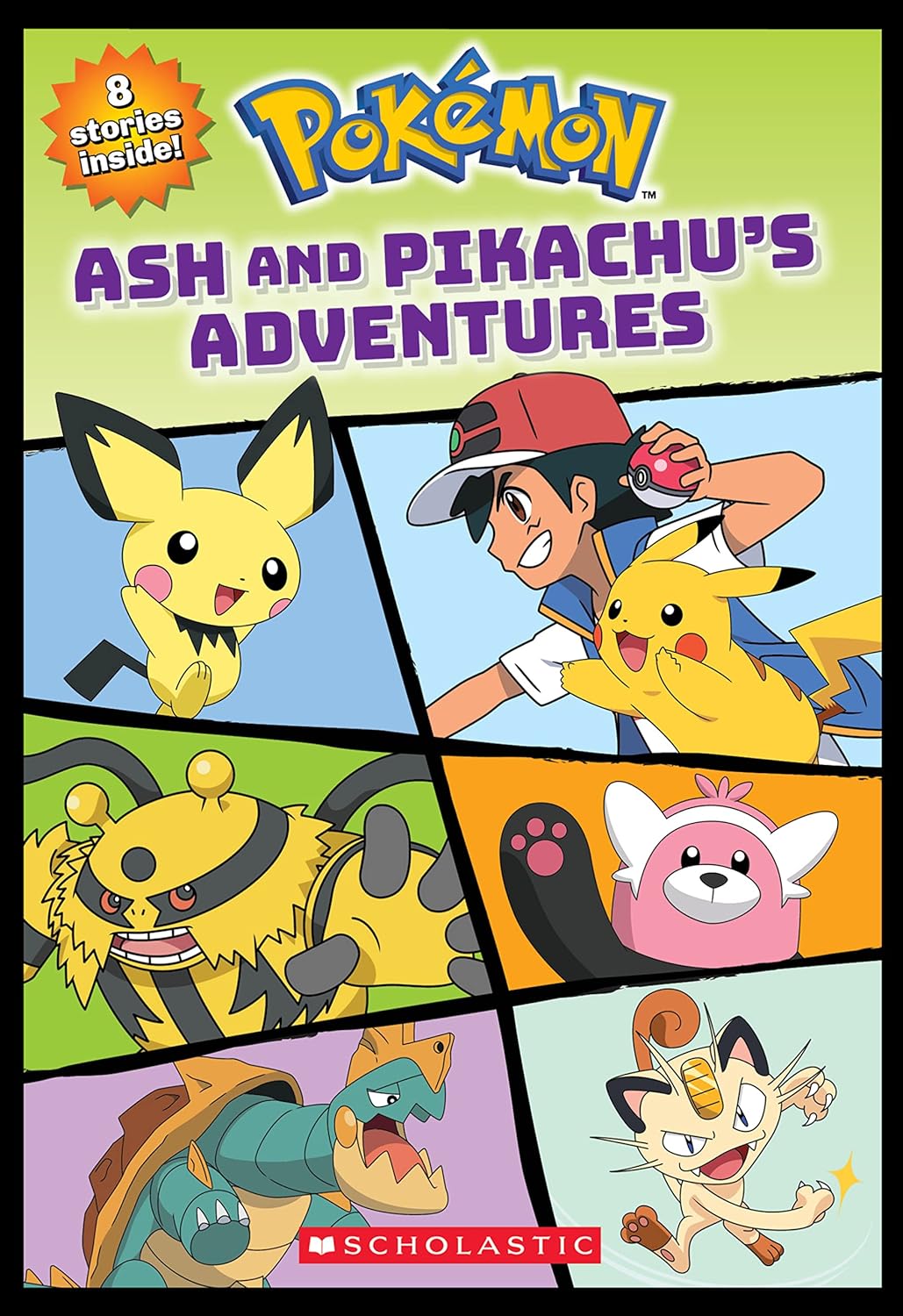 Pokemon: Ash &amp; Pikachu’s Adventures, 8 Stories inside