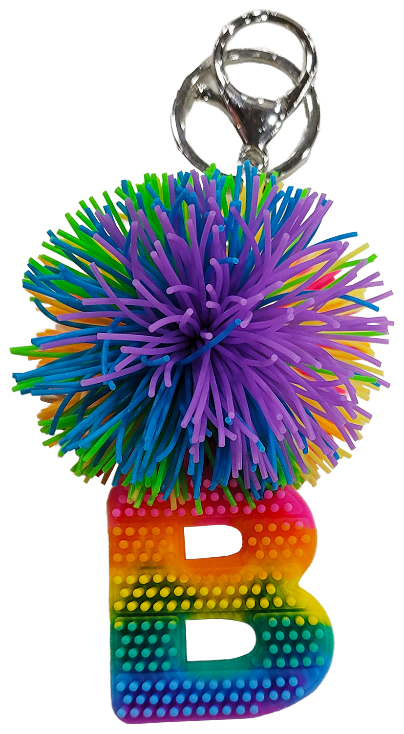 &quot;B&quot; Cushie Ball Alphabet Keyring