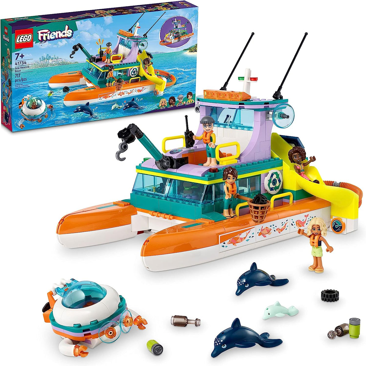 FRIENDS 41734: Sea Rescue Boat