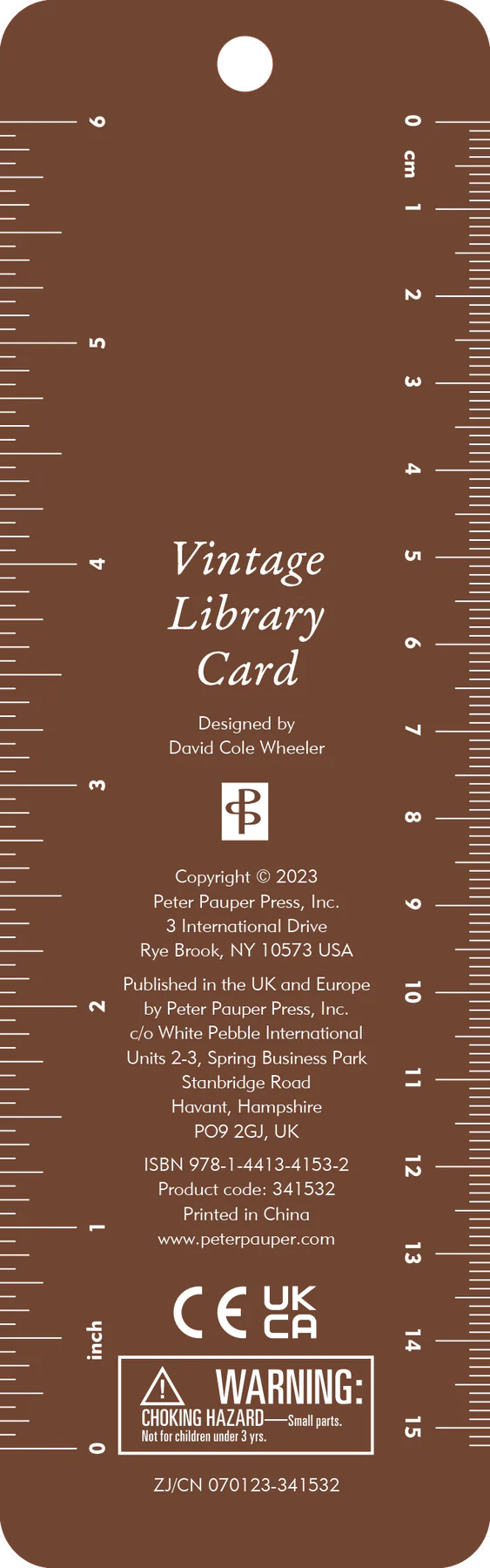 Vintage Library Card Bookmark
