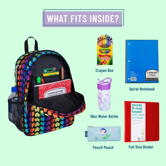 Rainbow Hearts Backpacks