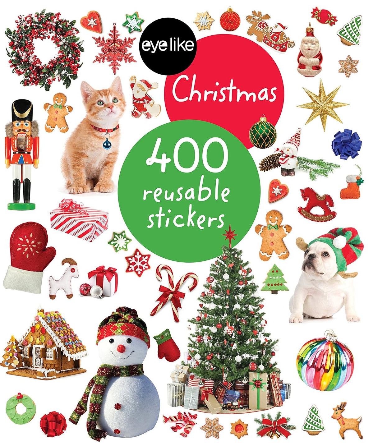 400 Reusable Stickers Christmas